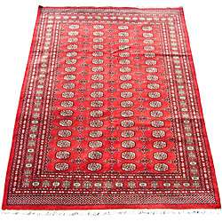 Pakistani Bokhara Red Rug (6 x 9)  