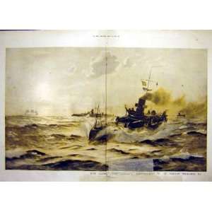  Painting King George Command Torpedo Boat 79 1913