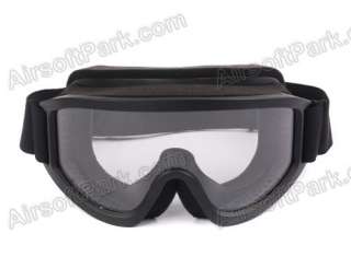 Airsoft SWAT X500 Tactical Goggle Glasses Black/Clear 2  