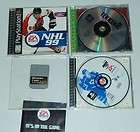 Playstation One Lot 3 Games and a Memory Card NHL 99, NHL 98, Tekken 