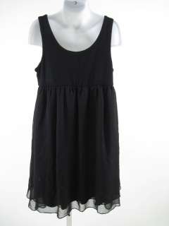 BY DEBRA Girls Black Sleeveless Silk Ruffle Dress Sz S  