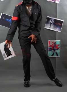 Look@ Michael Jackson CTE Black Shirt W/ Armband MJ costume Ectype 