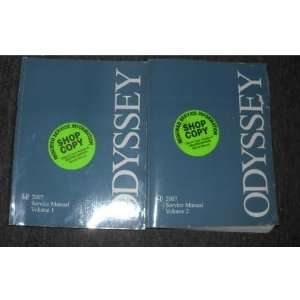    2007 Honda Odyssey Service Repair Shop Manual Set OEM honda Books