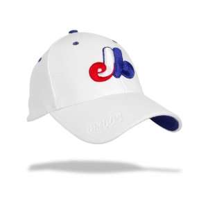  Montreal Expos Big Boss Stretch Fit Cap (White) Sports 