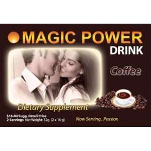 Magic Power Coffee Drink 2 Serving Box  Grocery & Gourmet 