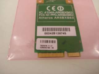Atheros AR5BXB63 T60H976.11 802.11b/g Wireless Mini PCI E Card NEW 
