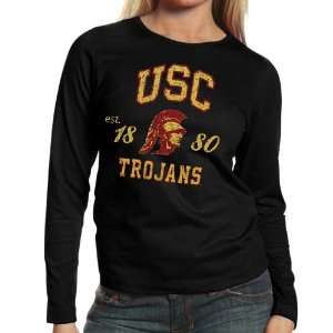  USC Trojan T Shirt  USC Trojans Ladies Black Long Sleeve 