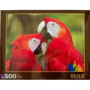  Sure Lox Wildlife Scarlet Macaws 500 Piece Jigsaw Puzzle 