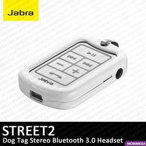   STREET2 BT3030 II Dog Tag A2DP Stereo Bluetooth Headset White  