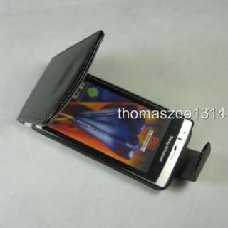 Black Leather Case Cover For Sony Ericsson Arc X12 Anzu  