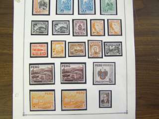 Peru Early Mint Specimen Stamp Collection  