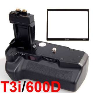 Battery Grip+GGS II LCD Screen Protector for Canon T3i  