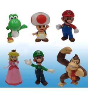 Super Mario Bros Mini Figures Wave 2 Set Of 6 *New*  