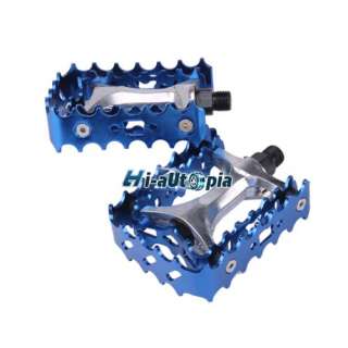 New Pair of BMX Mountain Road Bike Bicycle Pedals 9/16 Blue  