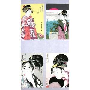   45 Wide Geisha Panel Grey Fabric By The Panel Arts, Crafts & Sewing