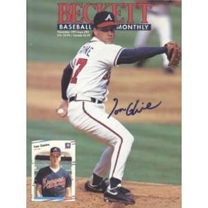  Tom Glavine Beckett Baseball Monthly Autographed / Signed 