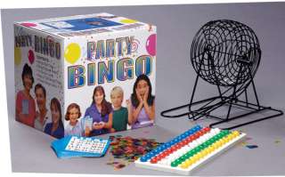 TABLETOP BLACK BINGO CAGE W/ ACCESSORIES CARDS & CHIPS  