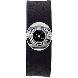 Gucci Womens Stainless Steel Black Twirl Watch  