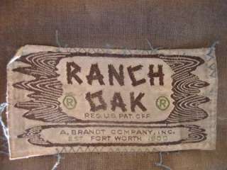 Vintage Ranch Oak Brandt Western Couch Chair Table Set  