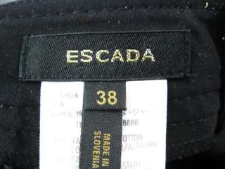 ESCADA Black Dress Pants Slacks Trousers Sz 38  