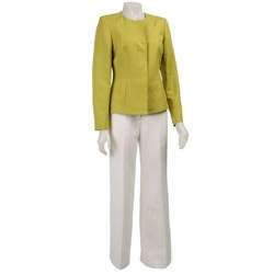 FINAL SALE Calvin Klein Womens Linen Pant Suit  