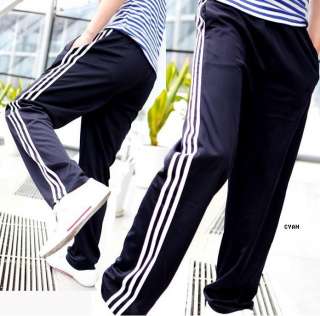 Mens Tracksuit Casual Pants Straight Sports Trousers D5  