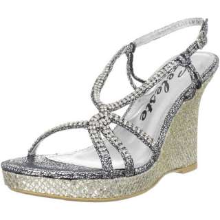 Celeste Womens Marisa 02 Jeweled Wedge Sandals  
