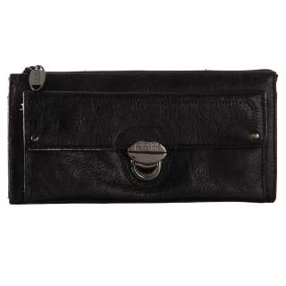 Kenneth Cole Reaction Leather Zip top Clutch Wallet  