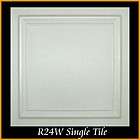   lot of R24W Zeta White Styrofoam Glue Up Ceiling Tiles 20x20 Tin Look