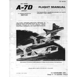  Vought A7D  Corsair II  Aircraft Flight Manual Sicuro 