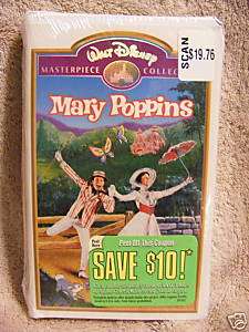 NEW Disneys Mary Poppins Masterpiece VHS Movie Tape  