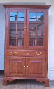 JAMESTOWN STERLING SOLID CHERRY CHINA CABINET  