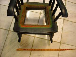Antique Childrens Rocking Chair painted wood  