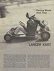 Vintage 1963 Rupp Lancer Go Kart Test Report