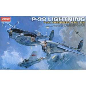  P 38 Lightning 4n1 Droopsnoot and F5E 1 48 Academy Toys & Games