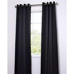 Jet Black Thermal Blackout 96 inch Curtain Panel Pair  