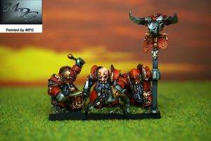CD03 Warhammer Forgeworld MPG Painted Chaos Dwarf Infernal Command 