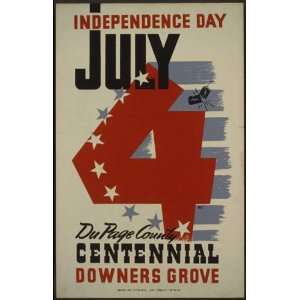  WPA Poster July 4  Independence DayD.S.