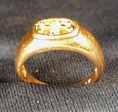 Vintage 14K Gold Ring w/ Two Mine Cut Diamonds 1/2 CT TW   SZ 5   3.9 