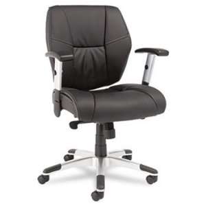  Alera® Napoleon Series Mid Back Swivel/Tilt Leather Chair 
