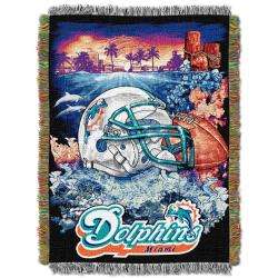 Northwest Miami Dolphins Homefield Tapestry Throw  