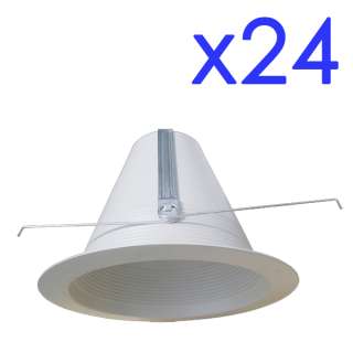24pcs, 6 RECESSED LIGHT AIR TIGHT BAFFLE TRIM FOR HOUSING CAN IN6T 