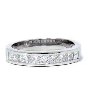   . Platinum 1.00ct Princess Cut Diamond Wedding Ring New   9 Jewelry