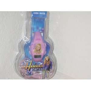  Disney Hannah Montana Pink Flower Radio Wrist Watch with 