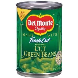 Del Monte Cut Green Beans 14.5 oz (Pack of 24)  Grocery 