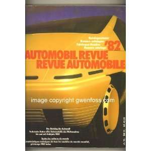  Automobil Revue, Revue Automobile, 1982 Hans U. Bueschi 