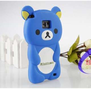Rilakkuma Bear 3D Silicone Soft Case Cover For SAMSUNG i9100 GALAXY S2 