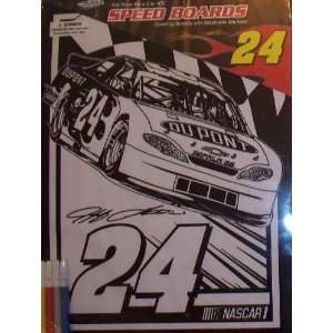 Nascar / Jeff Gordons #24 Dupont Coloring Board With Washable Markers