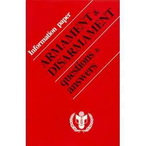   (World Disarmament Campaign, United Nations) United Nations Books