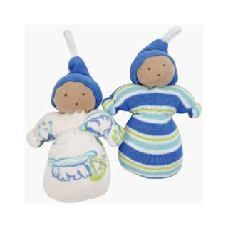   Organic Cotton Gnomes 2 pack   Blue Strip and Blue Hippo Toys & Games